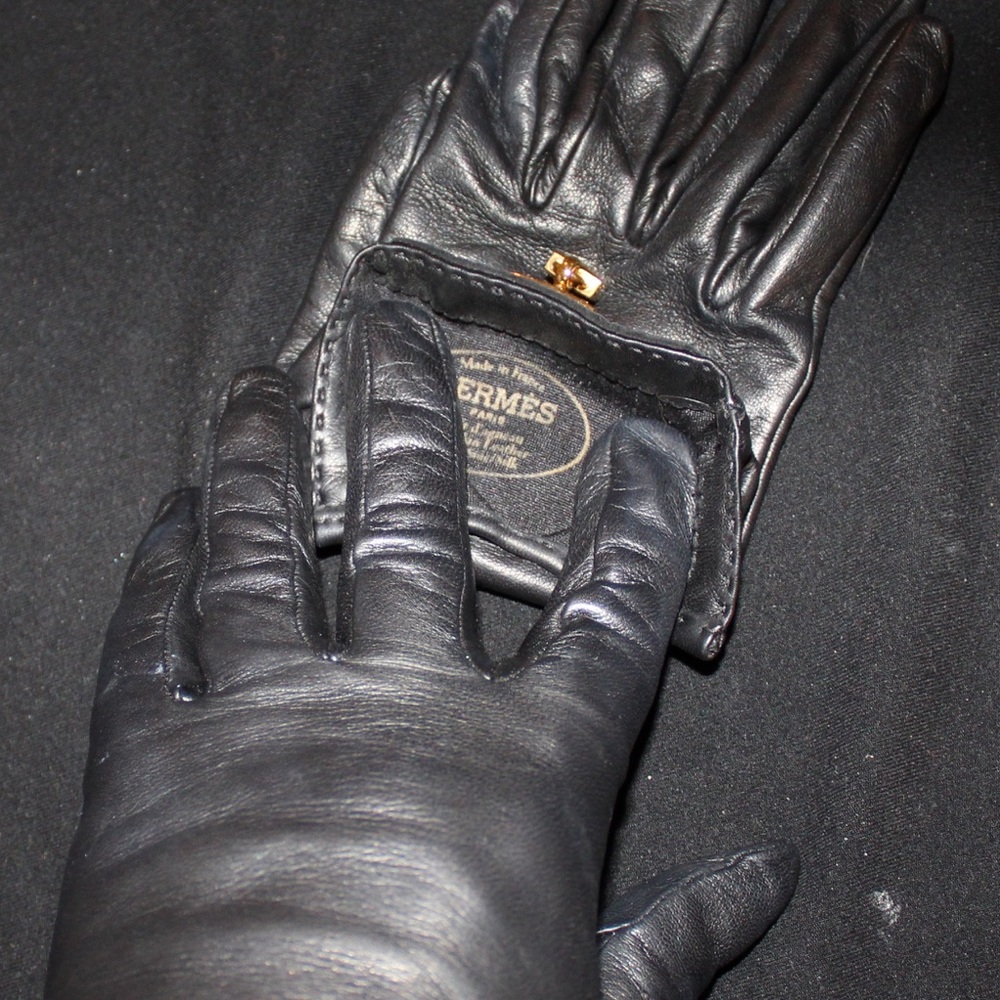 Hermès Soya Gloves Sz7 - Picture 1 of 6
